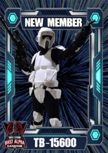 Please join us in welcoming TB-15600 to Bast Alpha Garrison!