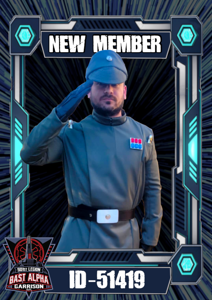 Another sharp looking officer joining the ranks of Bast Alpha, ready to serve the empire!